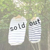 -クール素材- ボーダープリントTシャツ