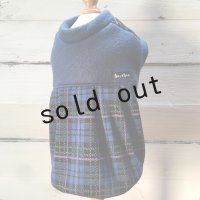 チェックジャガードバルーンワンピ