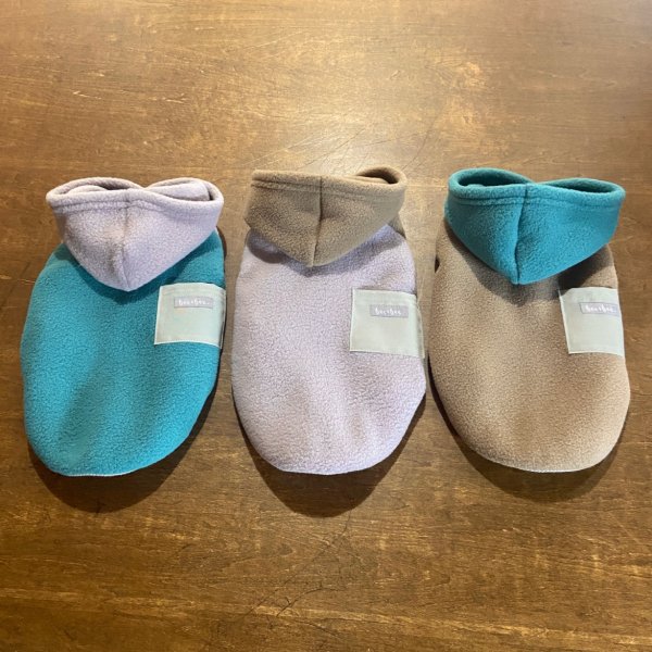 画像1: フリースカラーブロックパーカー