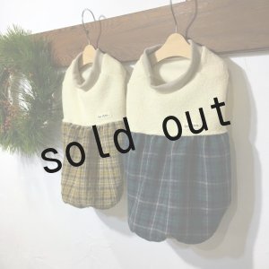 画像: チェックスカートのバルーンワンピ