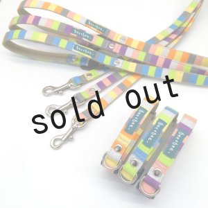 画像: カラー&リード&ハーネス ブロックボーダー