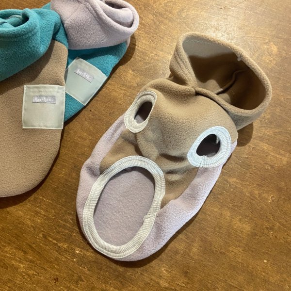 画像3: フリースカラーブロックパーカー (3)